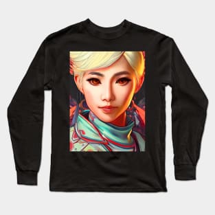 animation  girl kawaii Long Sleeve T-Shirt